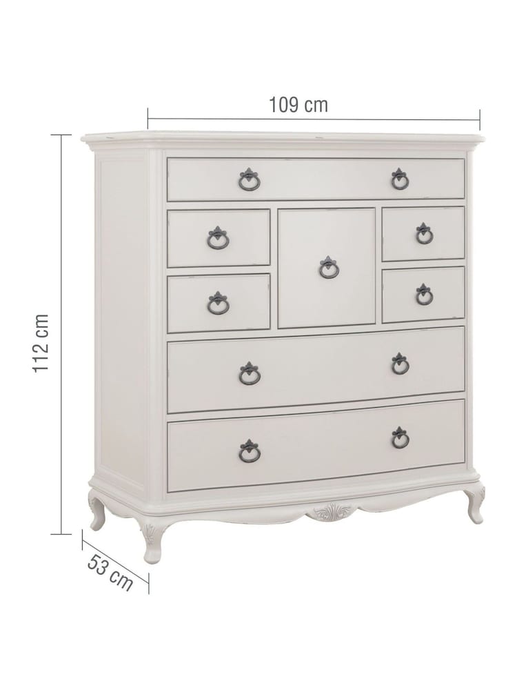 Willis & Gambier Grey Etienne Wooden Chest of 8 Drawer Drawers - Image 5 of 5 Willis & Gambier Grey Etienne Wooden Chest of 8 Drawer Drawers - Image 5 of 5