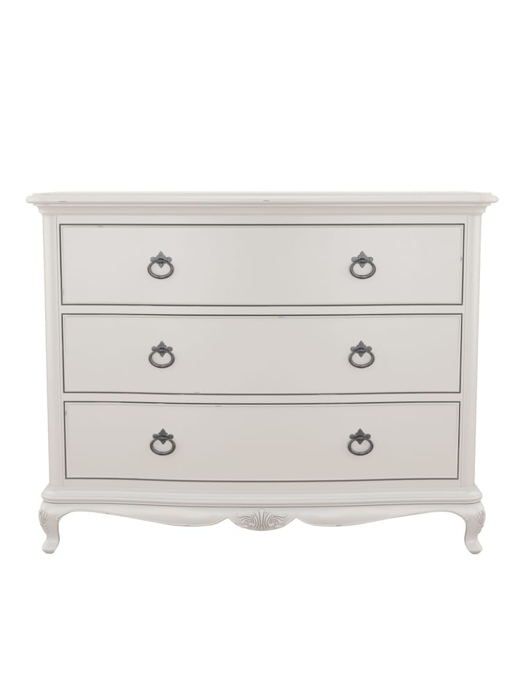Willis & Gambier Grey Etienne Wooden Chest of 3 Drawer Drawers - Image 1 of 3