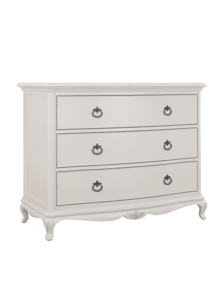 Willis & Gambier Grey Etienne Wooden Chest of 3 Drawer Drawers - Image 2 of 3