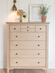 Willis & Gambier Brown Toulon 8 Drawer Wooden Merchant Chest - Image 1 of 4