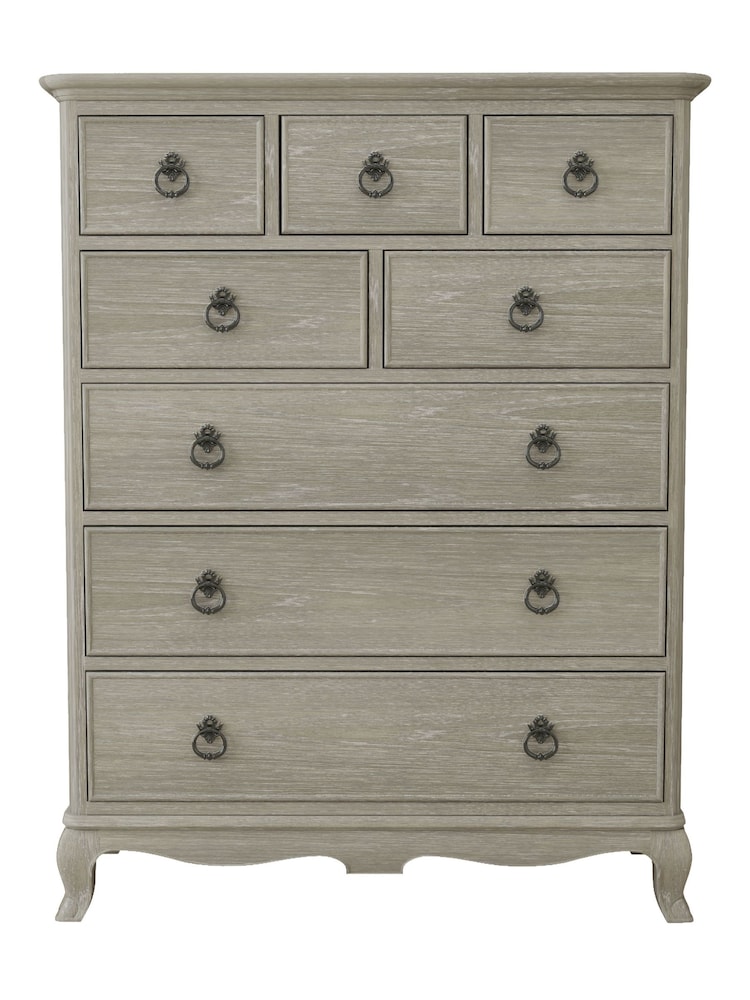 Willis & Gambier Oak Camille Wooden Chest of 8 Drawer Drawers - Image 2 of 3