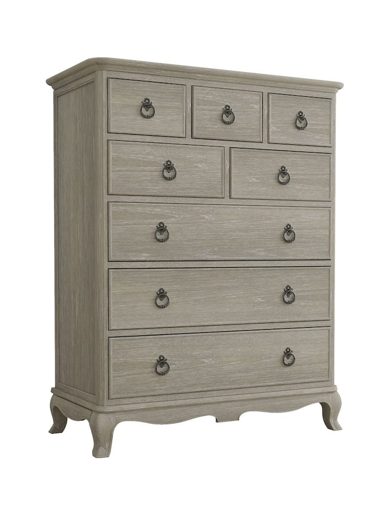 Willis & Gambier Oak Camille Wooden Chest of 8 Drawer Drawers - Image 3 of 3