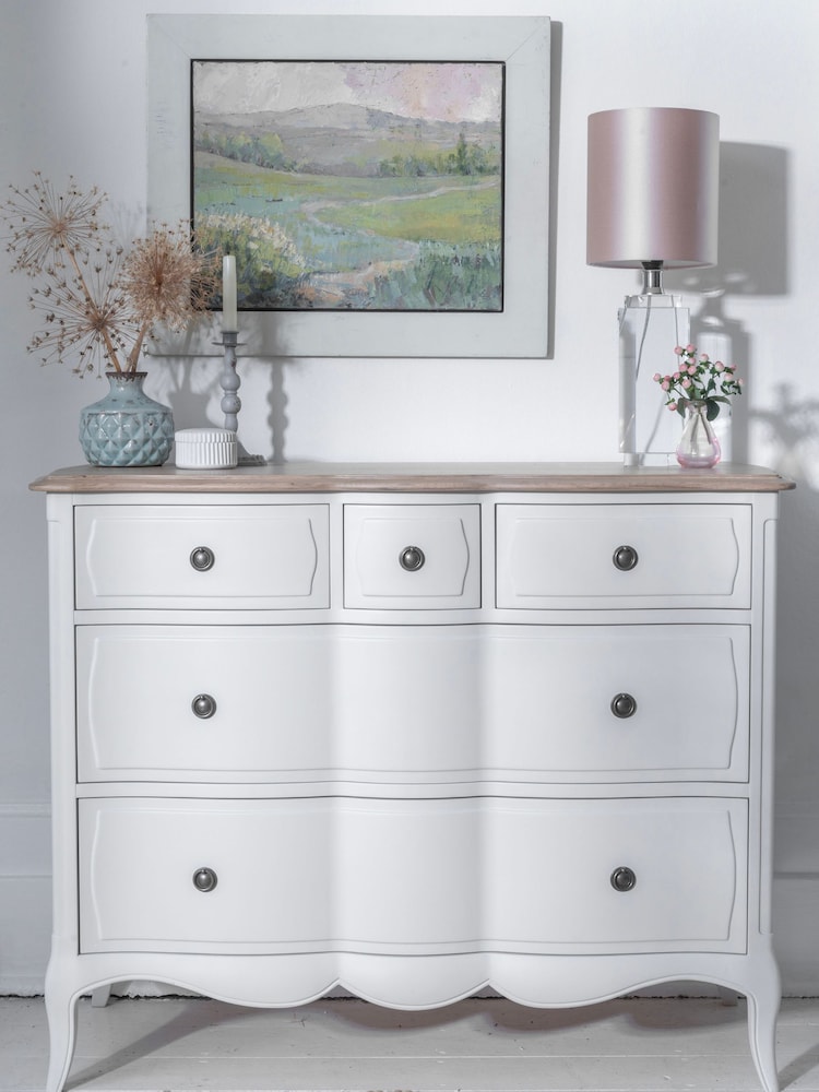 Willis & Gambier White Amelie Wooden 5 Drawer Chest of Drawers - Image 1 of 5