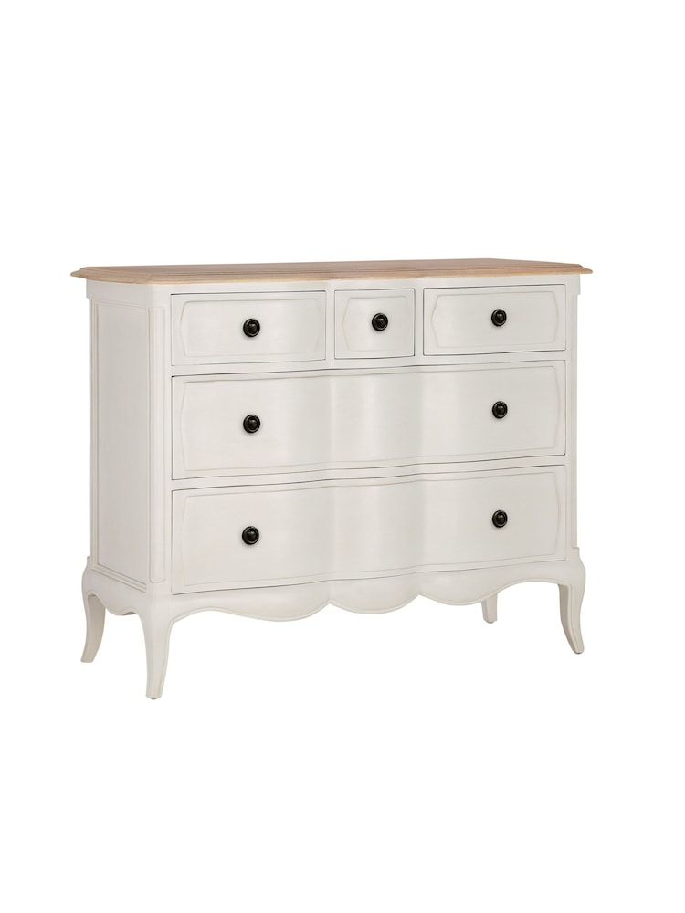 Willis & Gambier White Amelie Wooden 5 Drawer Chest of Drawers - Image 5 of 5