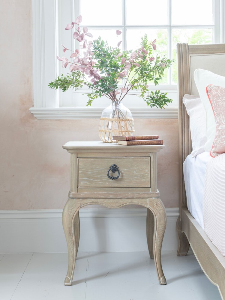 Willis & Gambier Oak Camille Wooden Bedside Table - Image 1 of 3