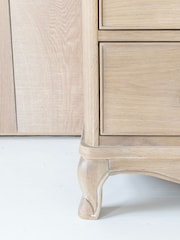 Willis & Gambier Oak Camille Wooden Chest of 3 Drawer Drawers - Image 4 of 5
