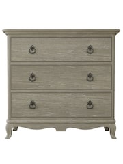 Willis & Gambier Oak Camille Wooden Chest of 3 Drawer Drawers - Image 5 of 5
