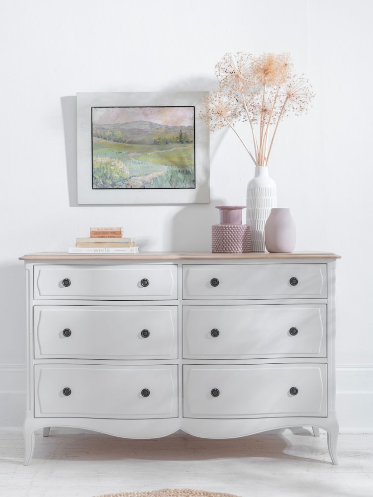 Willis & Gambier White Amelie Wooden 6 Drawer Chest of Drawers - Image 1 of 4