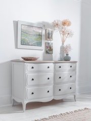 Willis & Gambier White Amelie Wooden 6 Drawer Chest of Drawers - Image 2 of 4