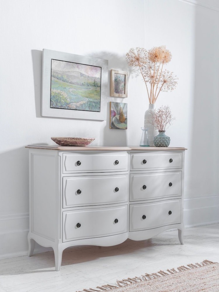 Willis & Gambier White Amelie Wooden 6 Drawer Chest of Drawers - Image 2 of 4