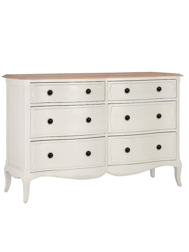 Willis & Gambier White Amelie Wooden 6 Drawer Chest of Drawers - Image 4 of 4