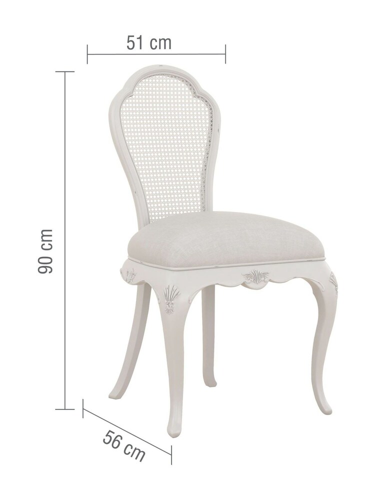 Willis & Gambier Grey Etienne Wooden & Upholstered Bedroom Chair - Image 4 of 4
