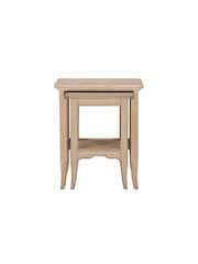 Willis & Gambier Brown Toulon Wooden Nest Of Table - Image 5 of 5