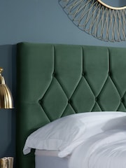 Birlea Green Loxley Upholstered Fabric Bed - Image 2 of 5