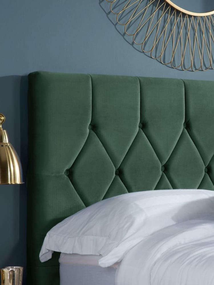 Birlea Green Loxley Upholstered Fabric Bed - Image 2 of 5