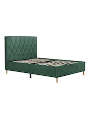 Birlea Green Loxley Upholstered Fabric Bed - Image 4 of 5