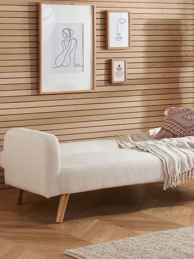 Birlea White Micah Upholstered Boucle Sofa Bed - Image 2 of 5