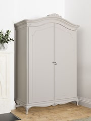 Willis & Gambier Grey Etienne Wooden Double, 1 Drawer Wardrobe - Image 1 of 5