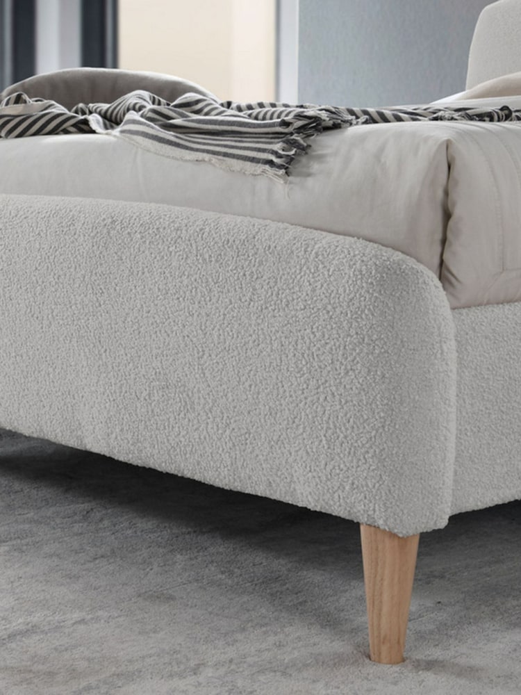 Birlea Dove Grey Otley Upholstered Boucle Bed - Image 2 of 5