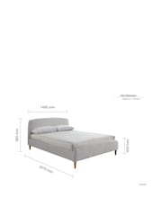 Birlea Dove Grey Otley Upholstered Boucle Bed - Image 7 of 8