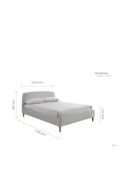 Birlea Dove Grey Otley Upholstered Boucle Bed - Image 8 of 8