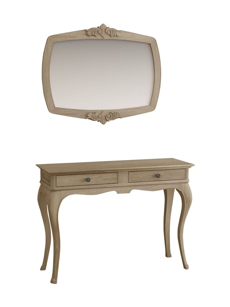 Willis & Gambier Oak Camille Wall Wooden Mirror - Image 3 of 3