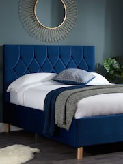 Birlea Blue Loxley Upholstered Fabric Bed - Image 1 of 5
