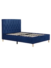 Birlea Blue Loxley Upholstered Fabric Bed - Image 5 of 5