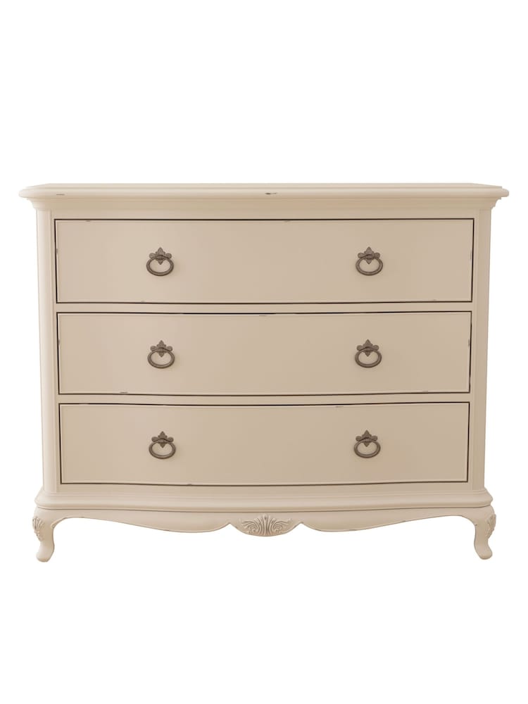 Willis & Gambier Ivory Wooden Chest of 3 Drawer Drawers - Image 4 of 4 Willis & Gambier Ivory Wooden Chest of 3 Drawer Drawers - Image 4 of 4