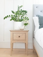 Willis & Gambier Brown Toulon 1 Drawer Wooden Bedside - Image 1 of 3
