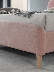 Birlea Blush Pink Otley Upholstered Boucle Bed - Image 3 of 5