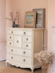 Willis & Gambier Ivory Wooden Chest of 8 Drawer Drawers - Image 1 of 4