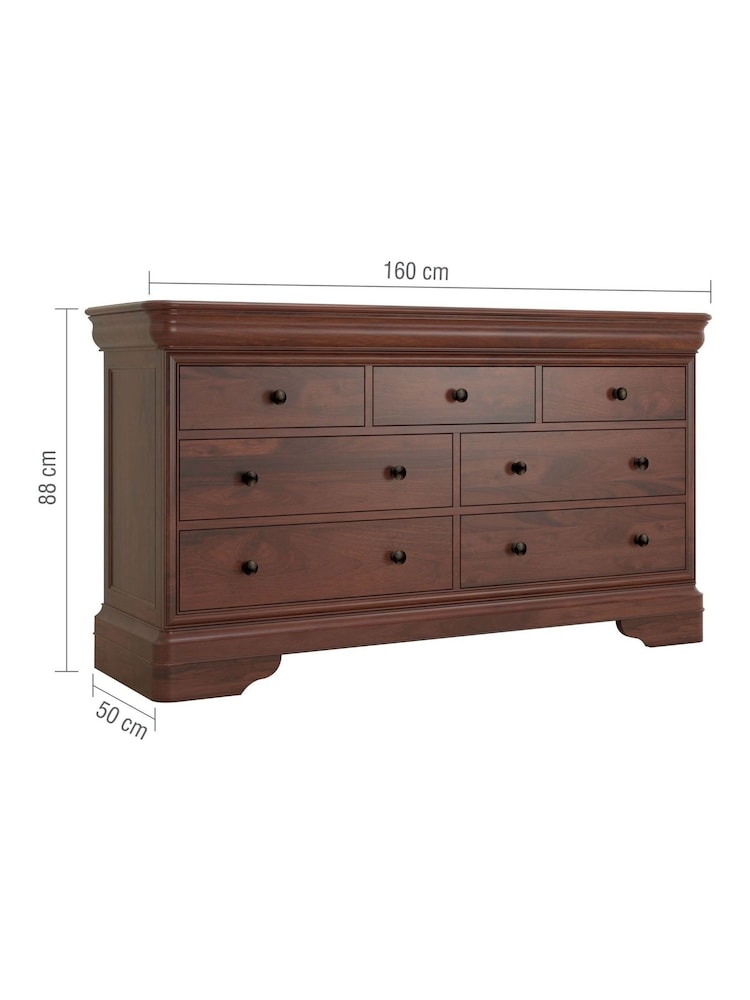 Willis & Gambier Brown Antoinette Wooden Chest of 7 Drawer Drawers - Image 4 of 4 Willis & Gambier Brown Antoinette Wooden Chest of 7 Drawer Drawers - Image 4 of 4