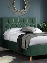 Birlea Grey Loxley Upholstered Fabric Bed - Image 1 of 5