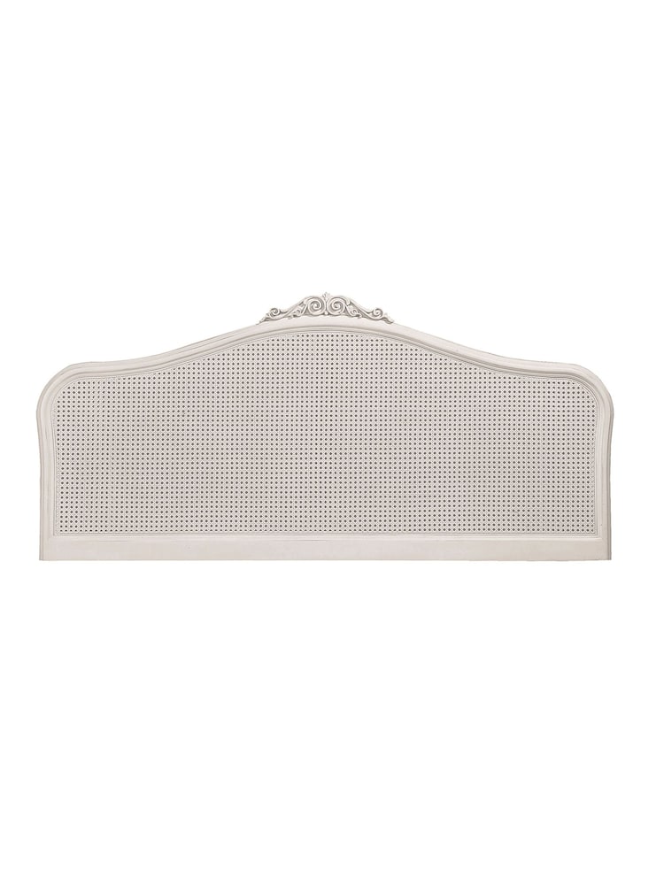 Willis & Gambier Grey Etienne Wooden & Rattan Headboard - Image 2 of 2