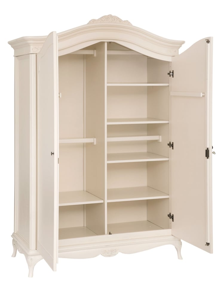 Willis & Gambier Ivory Ivory Wooden Double Wardrobe - Image 5 of 5