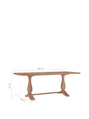 Willis & Gambier Oak Cannes Dining Table - Image 8 of 8