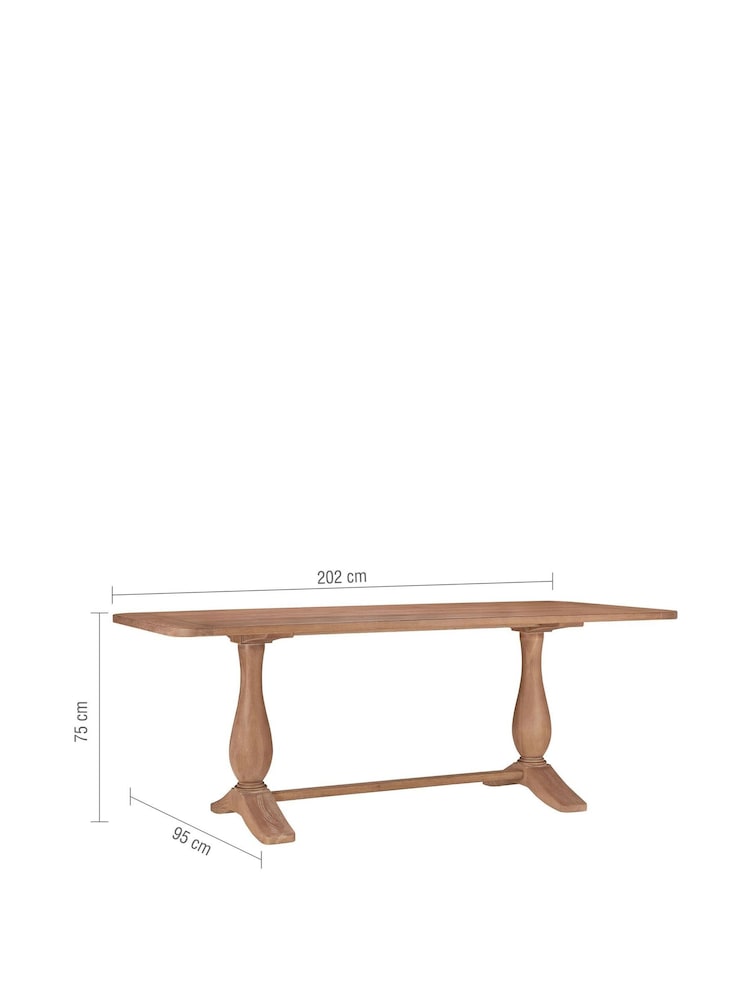 Willis & Gambier Oak Cannes Dining Table - Image 8 of 8
