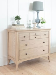 Willis & Gambier Brown Toulon Wooden Chest of 6 Drawer Drawers - Image 2 of 5