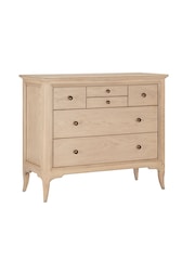 Willis & Gambier Brown Toulon Wooden Chest of 6 Drawer Drawers - Image 4 of 5