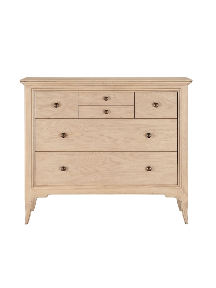 Willis & Gambier Brown Toulon Wooden Chest of 6 Drawer Drawers - Image 5 of 5