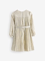 Billieblush Gold Sequin Party Occasion Dress With Belt - Image 2 of 4