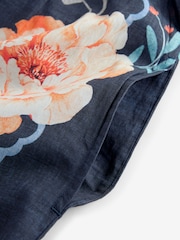 Coral/Blue Shirred Bandeau Jumpsuit - Image 3 of 3