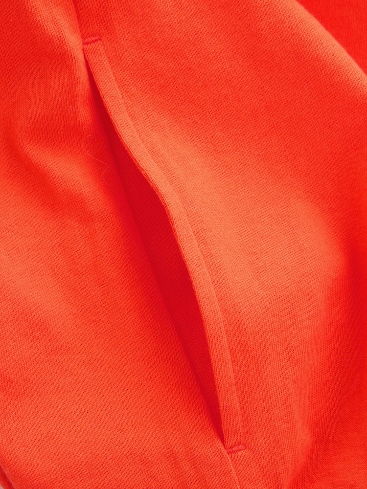 Red 100% Cotton Twist Short Sleeved T-Shirt Summer Dress - Image 5 of 5