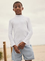White Long Sleeve Rash Vest (1.5-16yrs) - Image 1 of 8