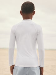 White Long Sleeve Rash Vest (1.5-16yrs) - Image 3 of 8