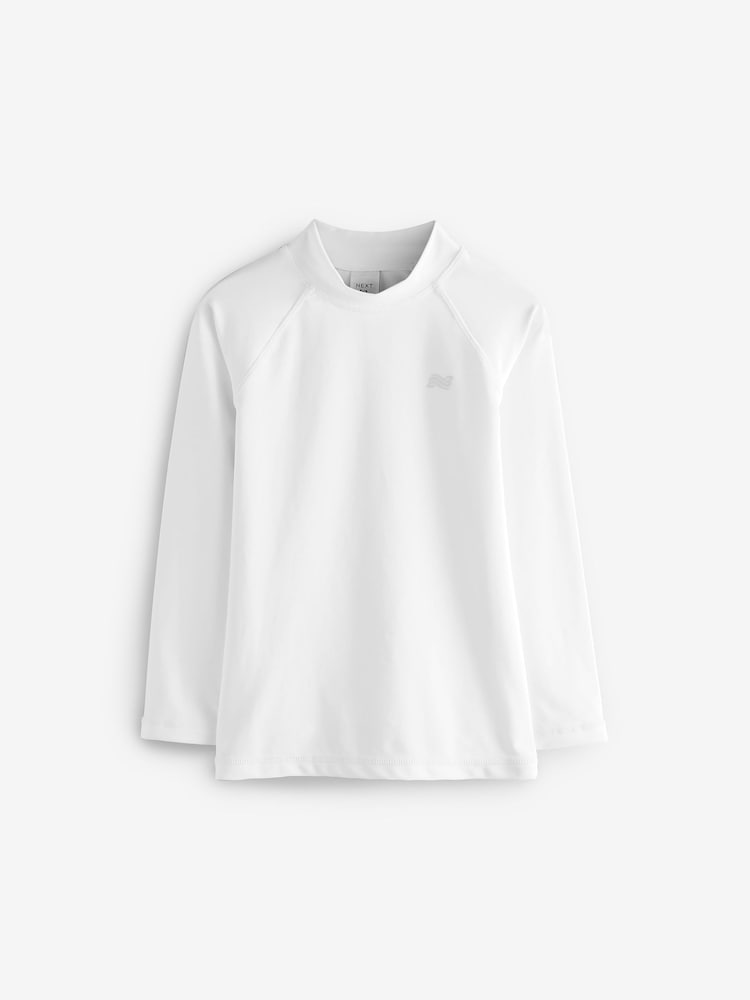 White Long Sleeve Rash Vest (1.5-16yrs) - Image 5 of 8