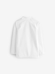 White Long Sleeve Rash Vest (1.5-16yrs) - Image 6 of 8