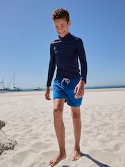 Navy Long Sleeve Rash Vest (1.5-16yrs) - Image 1 of 5