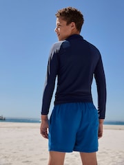 Navy Long Sleeve Rash Vest (1.5-16yrs) - Image 2 of 5